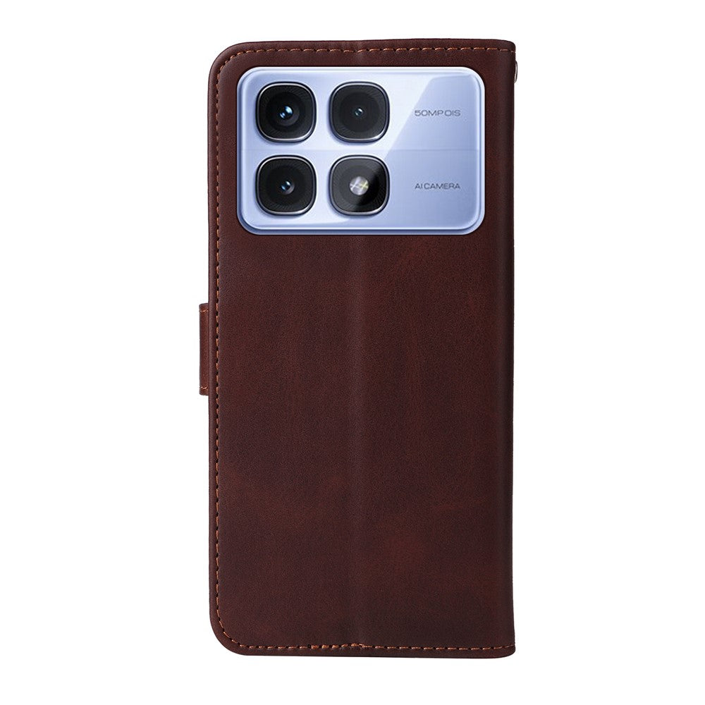 Xiaomi Redmi K70 Ultra-skal i PU-läder med kort-/kontantfack