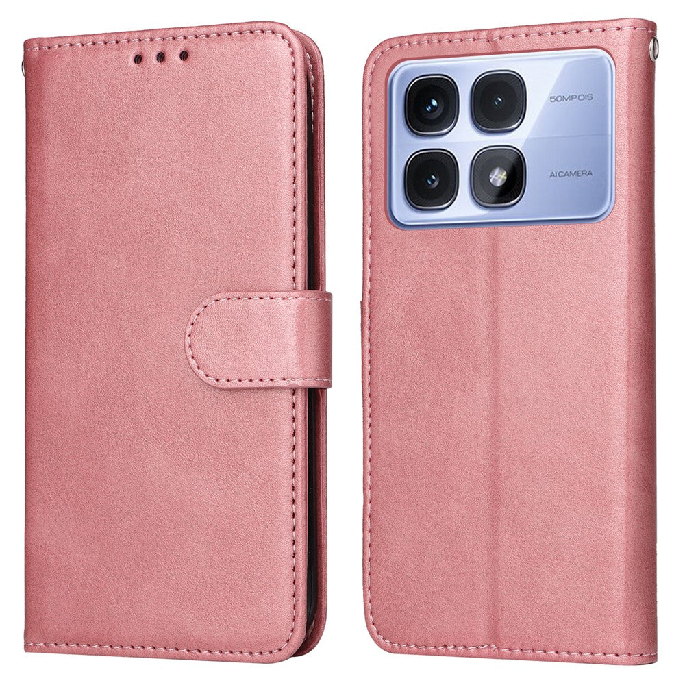 Xiaomi Redmi K70 Ultra-skal i PU-läder med kort-/kontantfack