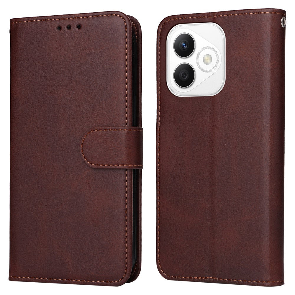 For Honor X60i 5G Case PU Leather Phone Cover with Cash  /  Card Slots