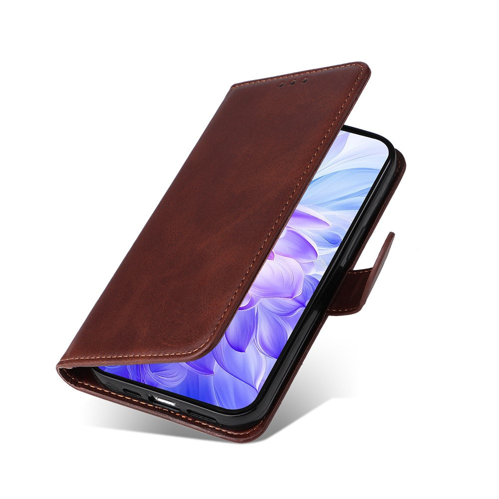 For Honor X60i 5G Case PU Leather Phone Cover with Cash  /  Card Slots