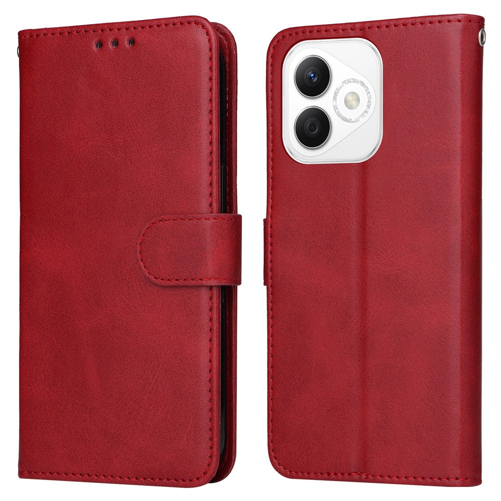 For Honor X60i 5G Case PU Leather Phone Cover with Cash  /  Card Slots