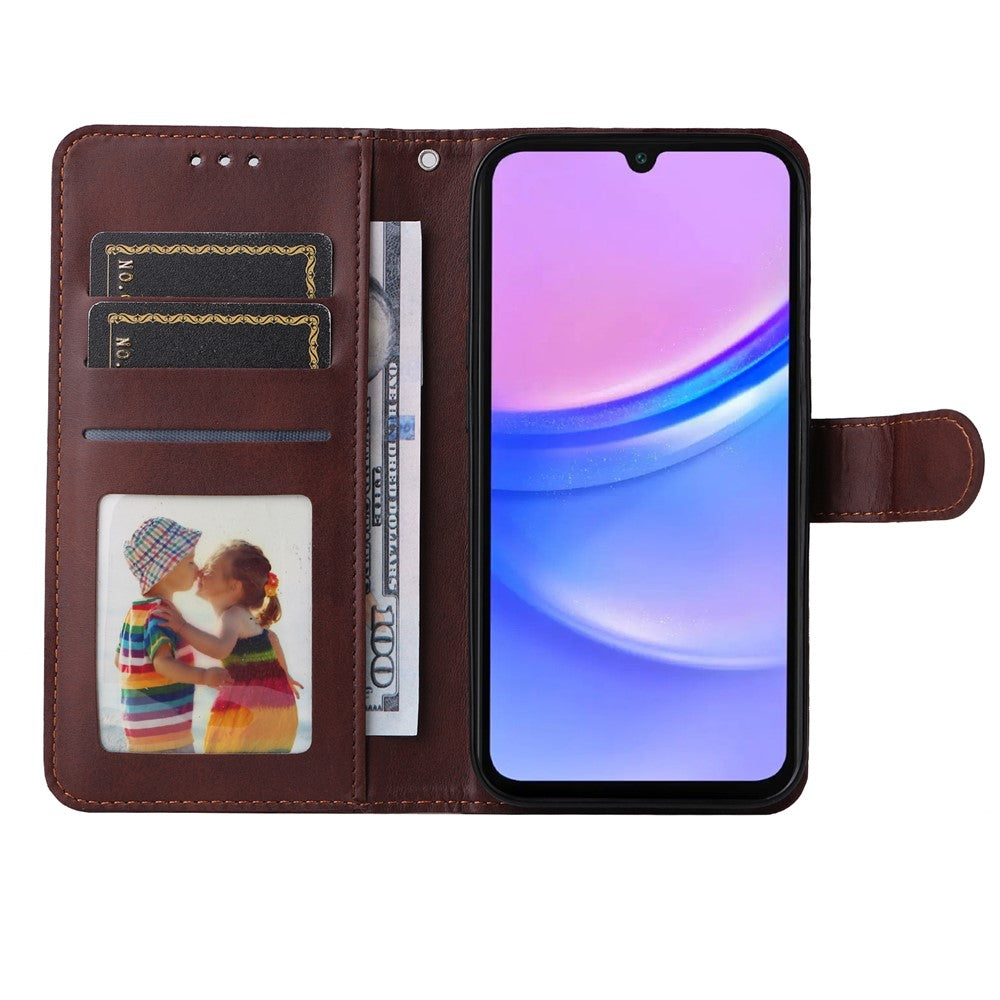 Samsung Galaxy A18 5G / A18 4G / A17 5G / A17 4G / A26 5G / A16 5G / A16 4G fodral i PU-läder med kort-/kontantfack