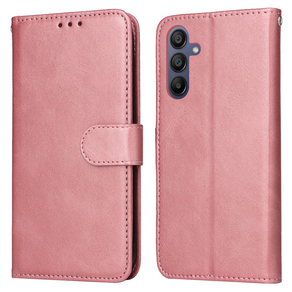 PU-læderetui til Samsung Galaxy A18 5G / A18 4G / A17 5G / A17 4G / A26 5G / A16 5G / A16 4G med kort-/kontantlommer