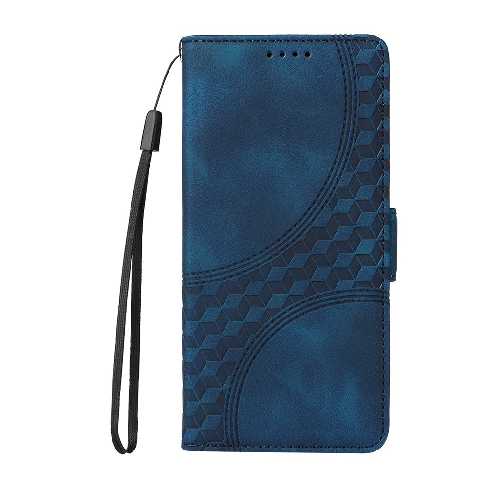 Samsung Galaxy A18 5G / A18 4G / A17 5G / A17 4G / A26 5G / A16 5G / A16 4G skal PU-läder mobilskal romb stjärnmönster