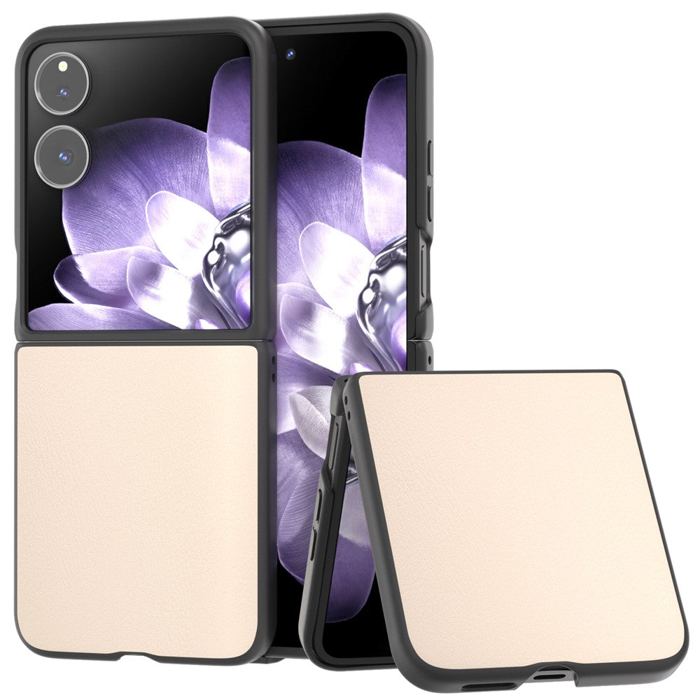 For Xiaomi Mix Flip 5G Case Anti-Scratch PU Leather Coated PC Phone Cover