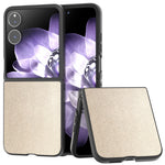 For Xiaomi Mix Flip 5G Case Anti-Scratch PU Leather Coated PC Phone Cover
