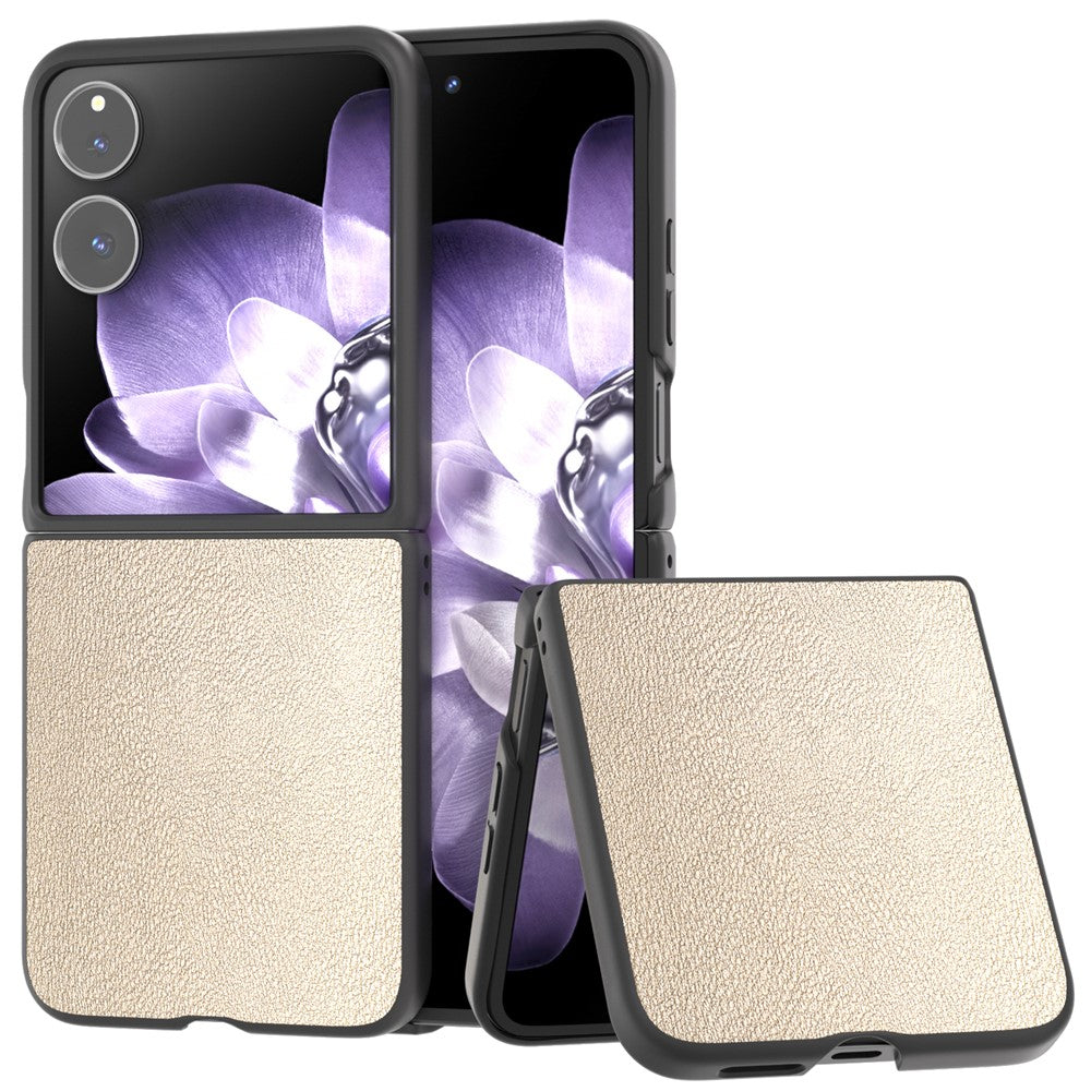 For Xiaomi Mix Flip 5G Case Anti-Scratch PU Leather Coated PC Phone Cover