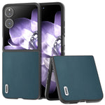 ABEEL For Xiaomi Mix Flip 5G Case Genuine Cow Leather+PC Protective Phone Cover