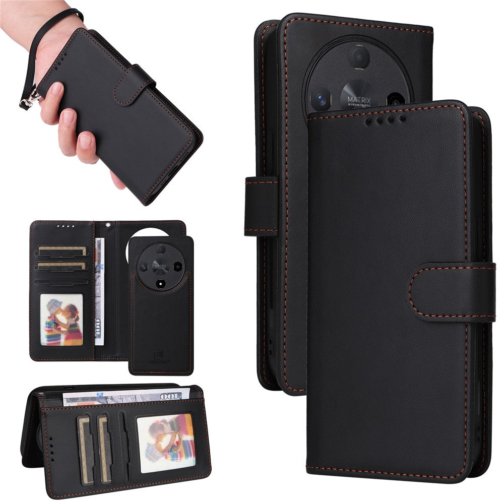 For Honor X9b 5G / Magic6 Lite 5G Magnetic Case BETOPNICE Detachable PU Leather Phone Cover with Strap