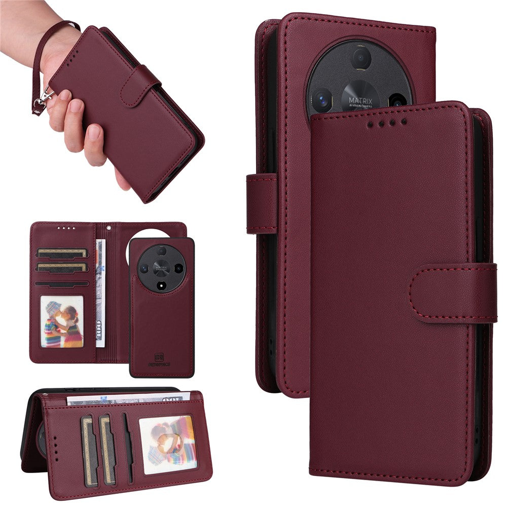 For Honor X9b 5G / Magic6 Lite 5G Magnetic Case BETOPNICE Detachable PU Leather Phone Cover with Strap
