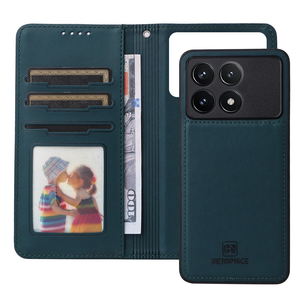 For Xiaomi Redmi K70 Pro 5G / K70 5G / Poco F6 Pro 5G Magnetic Case BETOPNICE Detachable PU Leather Phone Cover with Strap