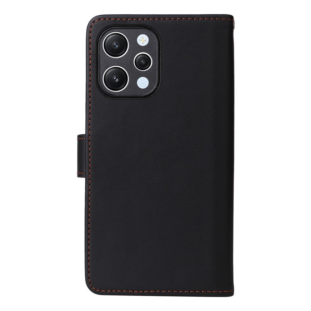 For Xiaomi Redmi 12 4G Magnetic Case BETOPNICE Detachable PU Leather Phone Cover with Strap