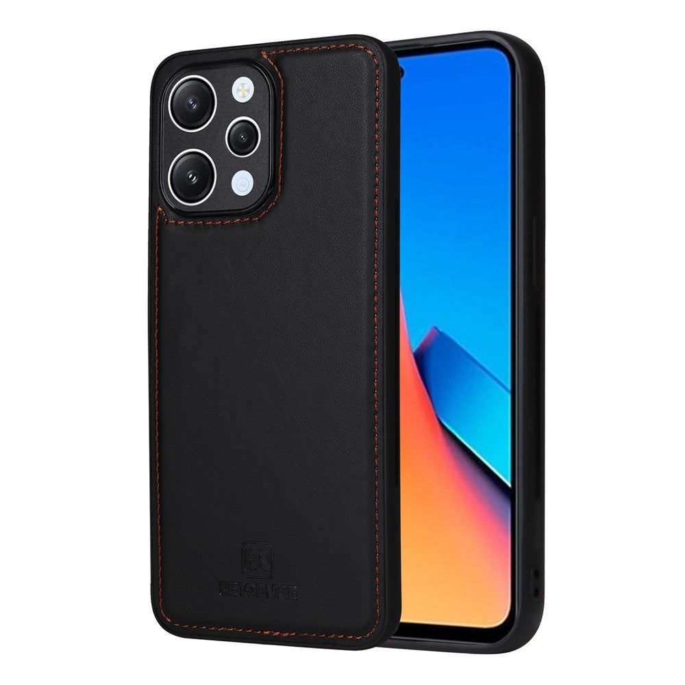 For Xiaomi Redmi 12 4G Magnetic Case BETOPNICE Detachable PU Leather Phone Cover with Strap
