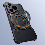 For Huawei Pura 70 Pro / 70 Pro+ Metal Bumper Case Kickstand Magnetic Phone Cover