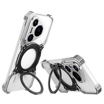 For Huawei Pura 70 Magnetic Case Kickstand Metal Bumper Phone Cover