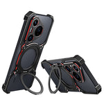 For Huawei Pura 70 Magnetic Case Kickstand Metal Bumper Phone Cover