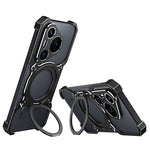 For Huawei Pura 70 Magnetic Case Kickstand Metal Bumper Phone Cover
