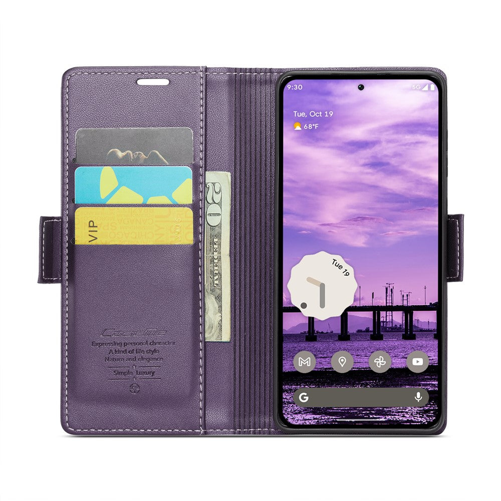 For Google Pixel 10 Pro / 10 / 9 Pro / 9 Leather Case CASEME 023 RFID Blocking 3 Card Slot Mobile Cover