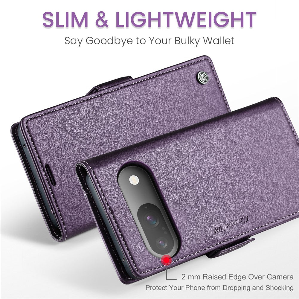 For Google Pixel 10 Pro / 10 / 9 Pro / 9 Leather Case CASEME 023 RFID Blocking 3 Card Slot Mobile Cover