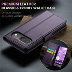 For Google Pixel 10 Pro / 10 / 9 Pro / 9 Leather Case CASEME 023 RFID Blocking 3 Card Slot Mobile Cover