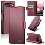 For Google Pixel 10 Pro / 10 / 9 Pro / 9 Leather Case CASEME 023 RFID Blocking 3 Card Slot Mobile Cover