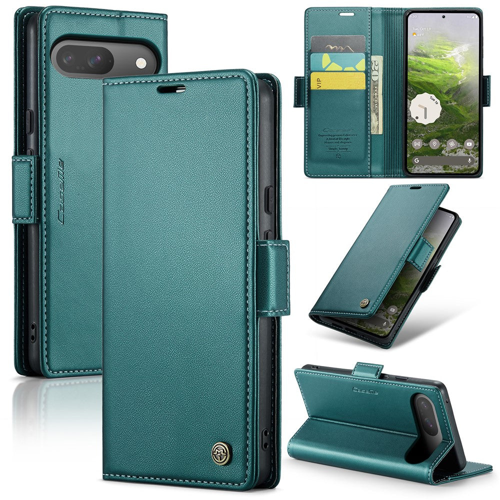 For Google Pixel 10 Pro / 10 / 9 Pro / 9 Leather Case CASEME 023 RFID Blocking 3 Card Slot Mobile Cover
