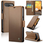 For Google Pixel 10 Pro / 10 / 9 Pro / 9 Leather Case CASEME 023 RFID Blocking 3 Card Slot Mobile Cover