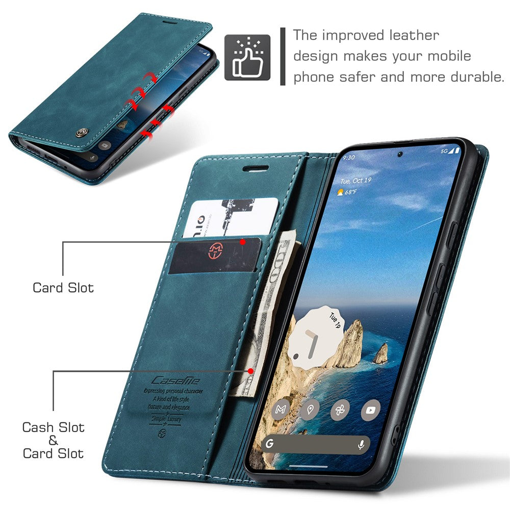 CASEME 013 Series For Google Pixel 10 Pro / 10 / 9 Pro / 9 Case Card Holder Stand Leather Phone Cover