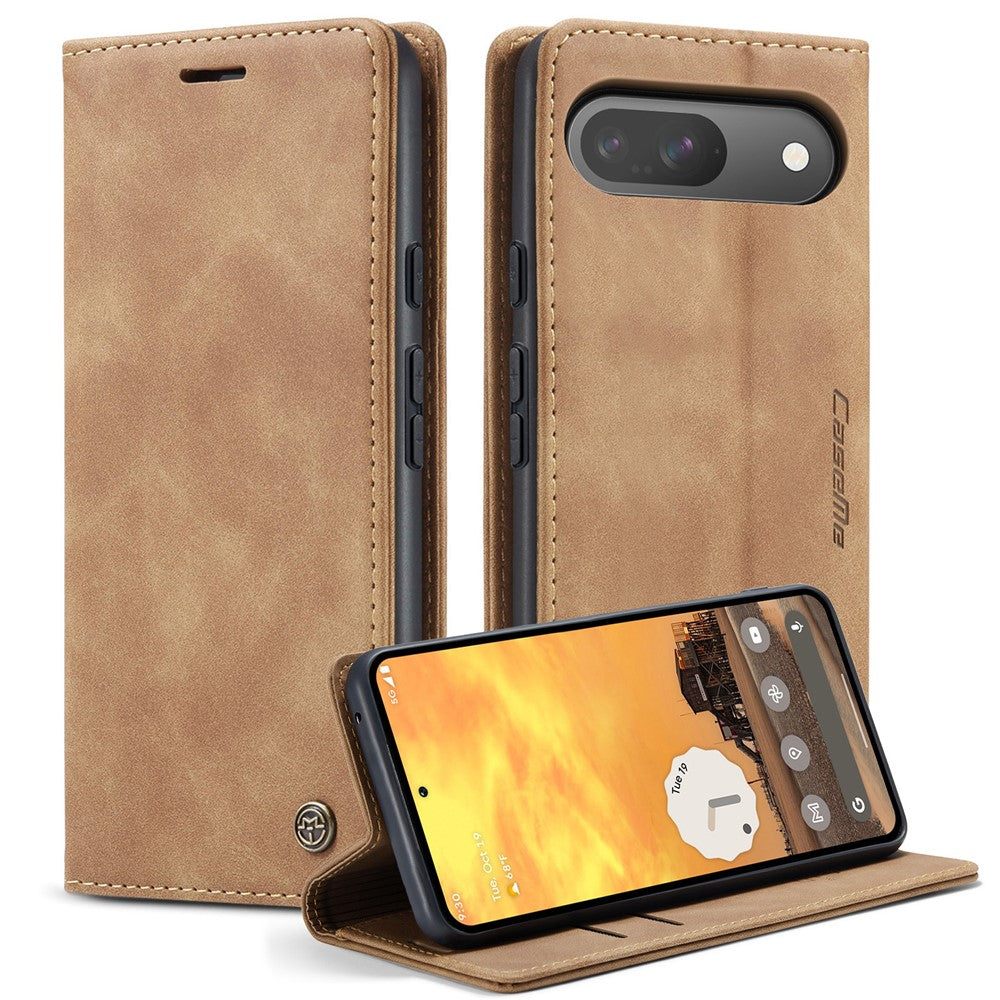 CASEME 013 Series For Google Pixel 10 Pro / 10 / 9 Pro / 9 Case Card Holder Stand Leather Phone Cover