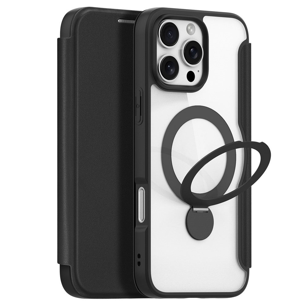 DUX DUCIS Skin X Pro Series til iPhone 16 Pro Max Magnetisk Cover Stander Læder Flipcover