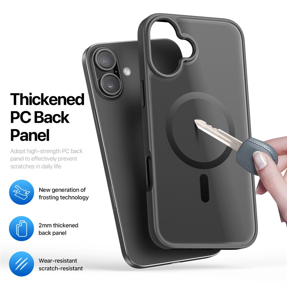 DUX DUCIS Yind Series For iPhone 16 Matte Case Compatible with MagSafe PC+TPU Phone Cover