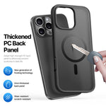 DUX DUCIS Yind Series For iPhone 16 Pro Max Magnetic Case TPU Frame Matte PC Back Phone Cover