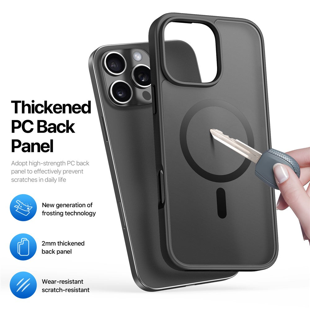 DUX DUCIS Yind Series For iPhone 16 Pro Max Magnetic Case TPU Frame Matte PC Back Phone Cover
