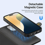 DUX DUCIS Lawa Series for iPhone 16 Pro Max Magnetic Case Cowhide Leather Detachable Phone Cover