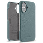 MELKCO til iPhone 16 Plus Cover Ægte Koskind PC Telefoncover Kompatibel med MagSafe