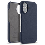 MELKCO til iPhone 16 Plus Cover Ægte Koskind PC Telefoncover Kompatibel med MagSafe