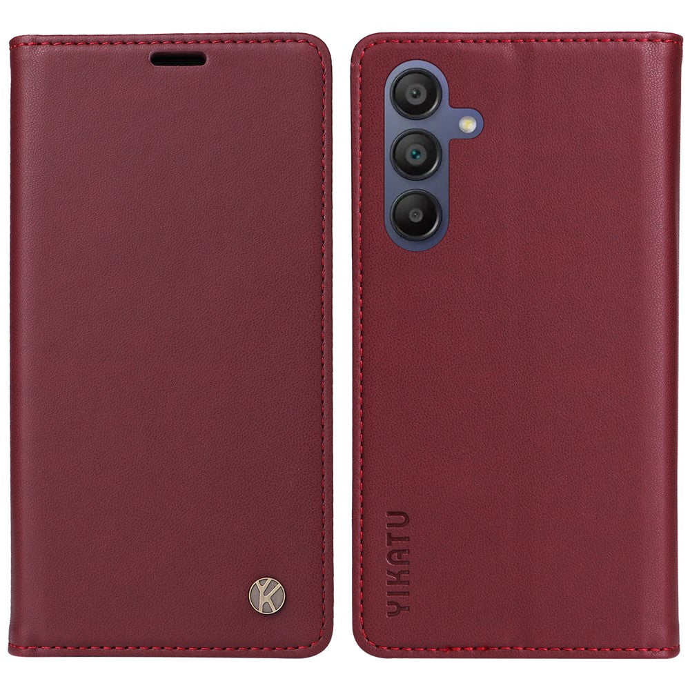 YIKATU YK-001 til Samsung Galaxy A18 5G / A18 4G A17 5G / A17 4G / A26 5G / A16 5G / A16 4G cover, stativ, læder-mobilcover med stærk magnetisk lukning