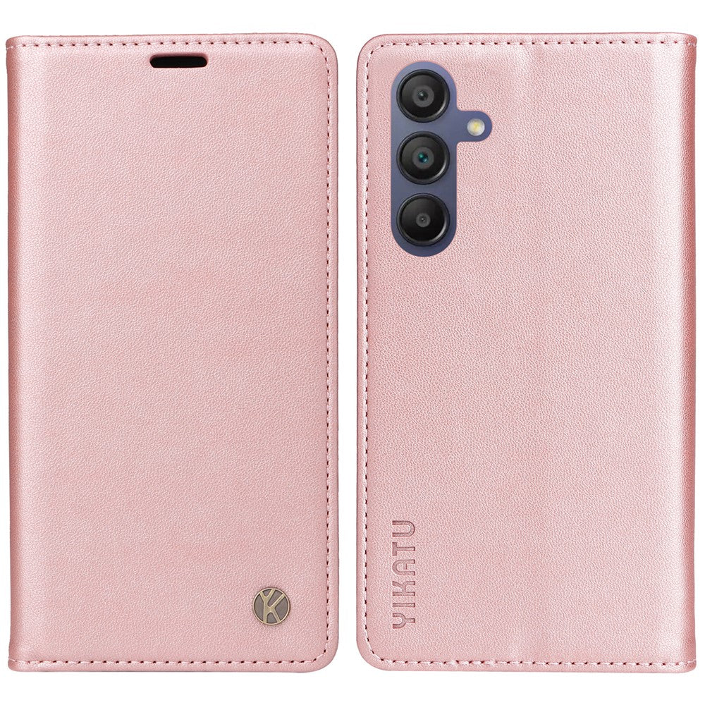 YIKATU YK-001 til Samsung Galaxy A18 5G / A18 4G A17 5G / A17 4G / A26 5G / A16 5G / A16 4G cover, stativ, læder-mobilcover med stærk magnetisk lukning