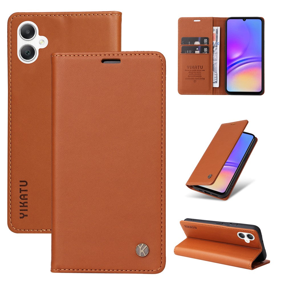 YIKATU YK-001 For Samsung Galaxy A08 5G / A08 4G / A07 4G / A06 4G / A06 5G Case Stand Leather Phone Cover Strong Magnetic Closure