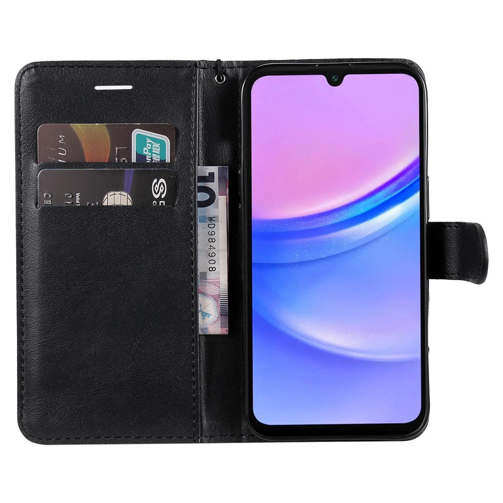 For Samsung Galaxy A18 5G / A17 5G / A17 4G / A26 5G / A16 5G / A16 4G Case Solid Color Leather Mobile Cover Wallet Stand with Strap