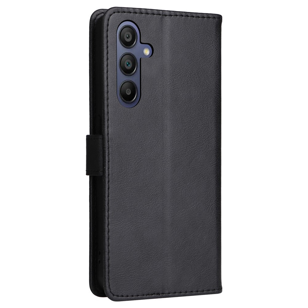 For Samsung Galaxy A18 5G / A17 5G / A17 4G / A26 5G / A16 5G / A16 4G Case Solid Color Leather Mobile Cover Wallet Stand with Strap