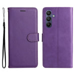For Samsung Galaxy A18 5G / A17 5G / A17 4G / A26 5G / A16 5G / A16 4G Case Solid Color Leather Mobile Cover Wallet Stand with Strap