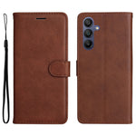 For Samsung Galaxy A18 5G / A17 5G / A17 4G / A26 5G / A16 5G / A16 4G Case Solid Color Leather Mobile Cover Wallet Stand with Strap