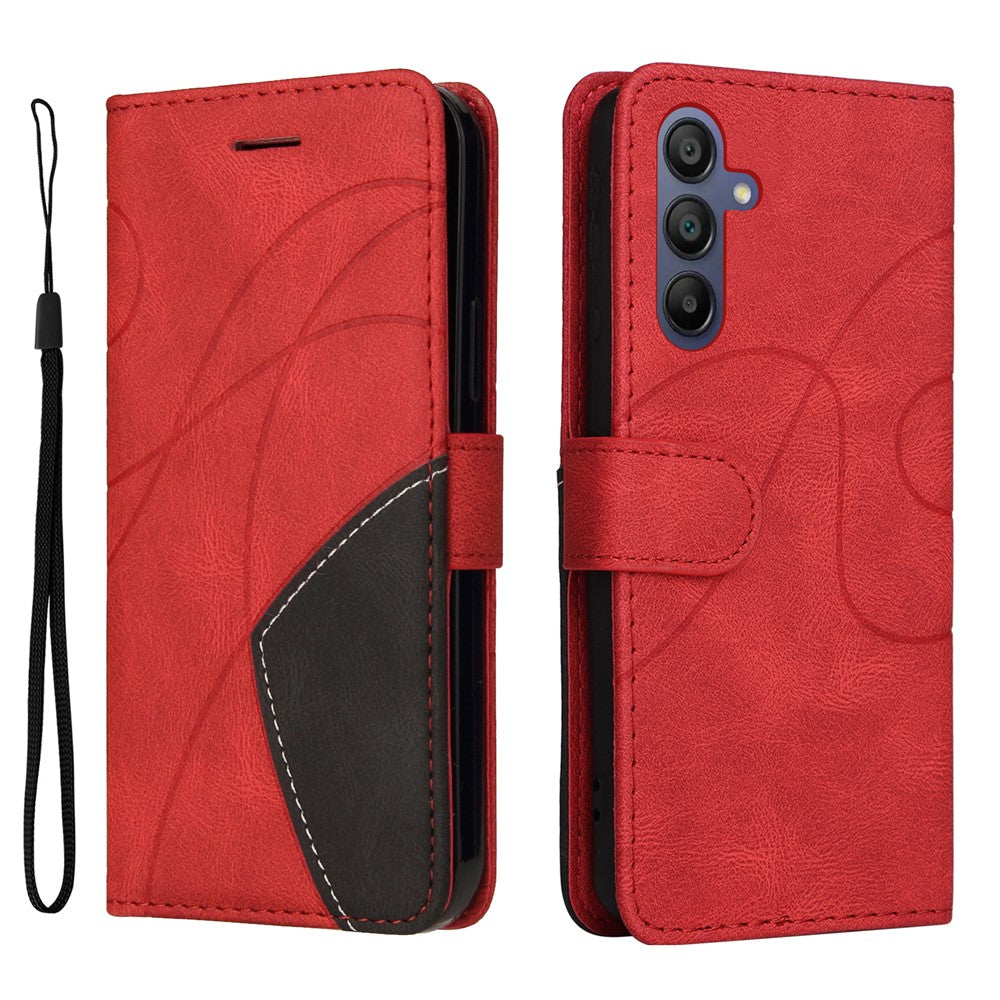 Samsung Galaxy A18 5G / A18 4G A17 5G / A17 4G / A26 5G / A16 5G / A16 4G Läderfodral Plånboksfodral Färgskarvning mobilskal