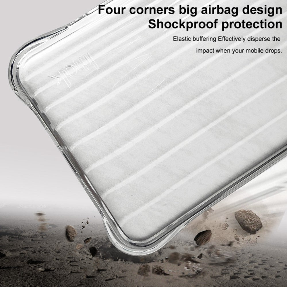 IMAK För OnePlus Nord 4 TPU-skal Airbag Corners mobilskydd Korrugerad Textur