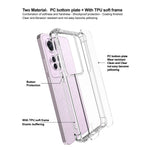 IMAK gennemsigtigt PC+TPU-mobilcover til Oppo F25 Pro 5G / Reno11 F 5G / Reno11 A 5G