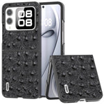 ABEEL For Huawei nova Flip 5G Case Genuine Leather Ostrich Texture Phone Cover