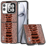 ABEEL For Huawei nova Flip 5G Case Genuine Leather Crocodile Texture Phone Cover