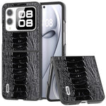 ABEEL For Huawei nova Flip 5G Case Genuine Leather Crocodile Texture Phone Cover