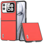 ABEEL For Huawei nova Flip 5G Case Genuine Leather Litchi Texture Phone Cover